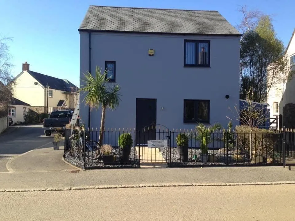 Finished exterior painting and roofline work in Exeter