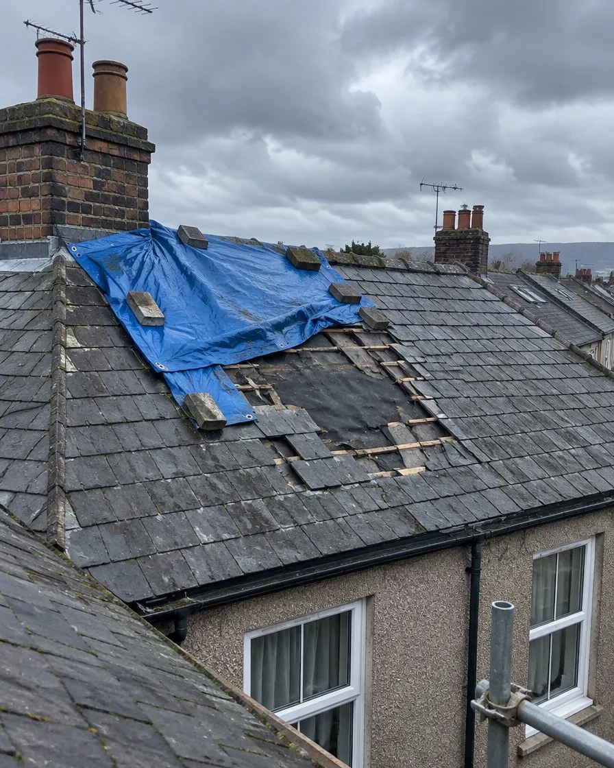 Storm damage and insurance work in Exeter